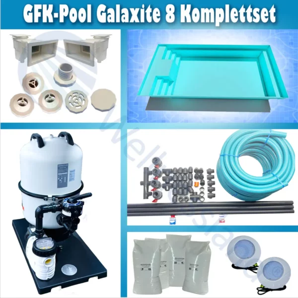 Gfk Pool Galaxite 8 Komplettset