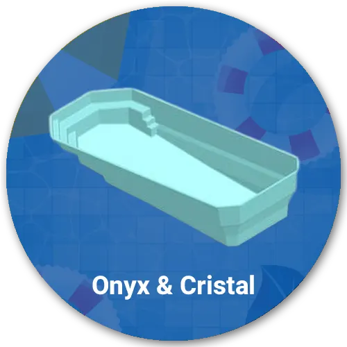 GFK Pool Komplettsets Onyx und Cristal