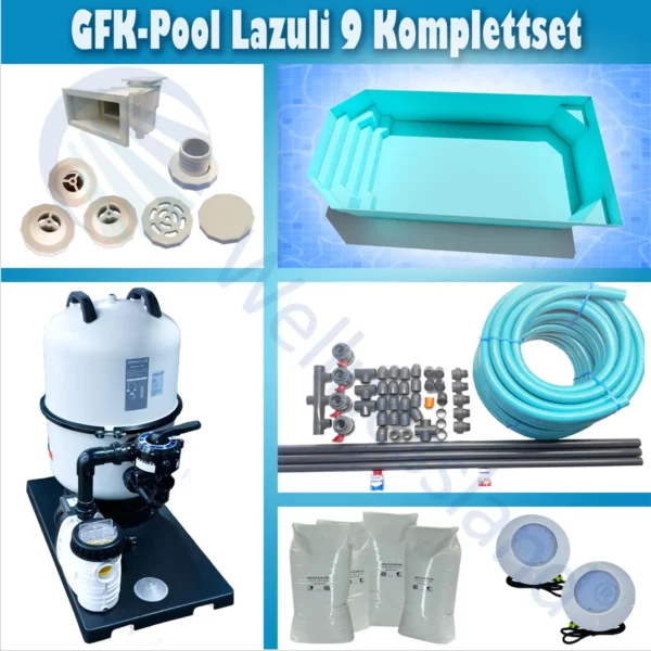 Gfk Pool Lazuli 9 Komplettset