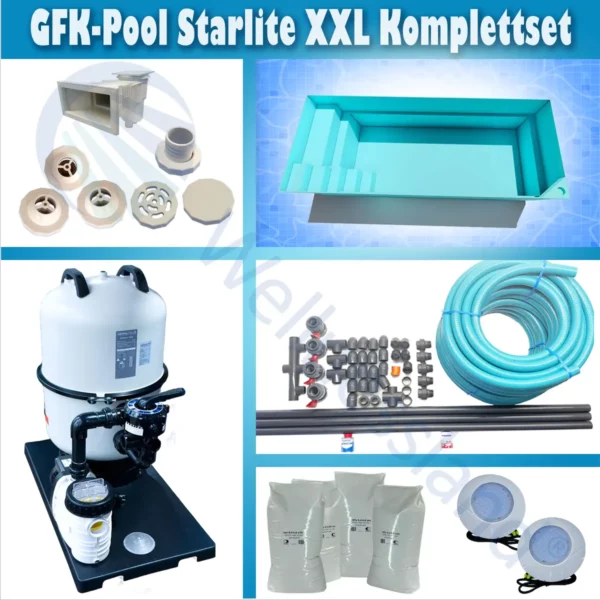 Gfk Pool Starlite Xxl Komplettset