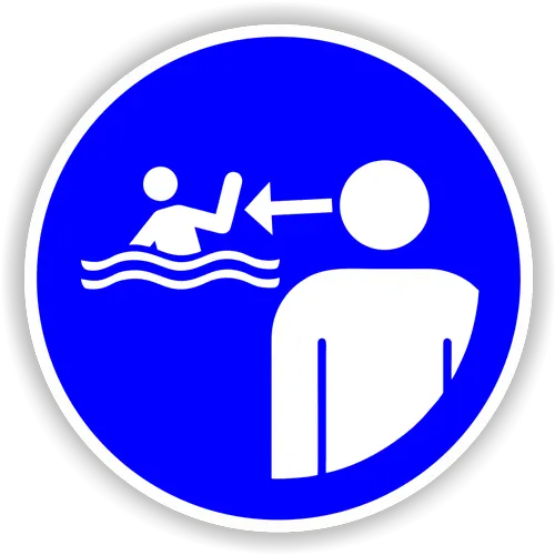 Sicherheitshinweise - Schild Kinder in Wassereinrichtungen beaufsichtigen