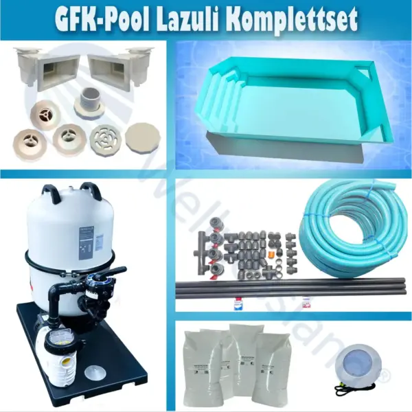 GFK Pool Komplettpaket Lazuli