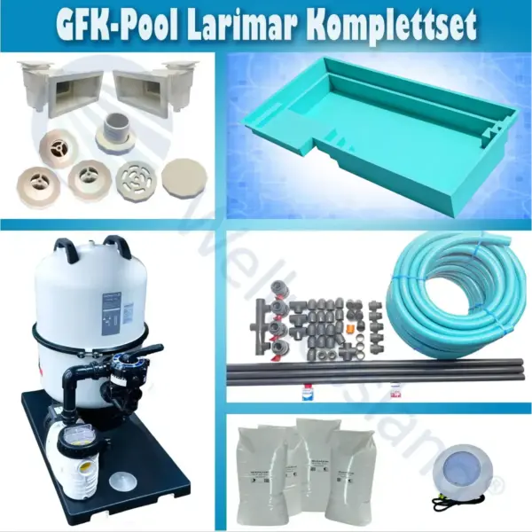 GFK Pool Komplettsets Larimar