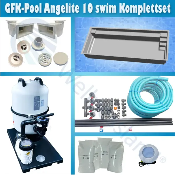 Gfk Pool Angelite 10 Swim Komplettset
