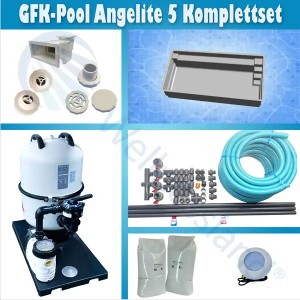 Gfk Pool Angelite 5 Komplettset