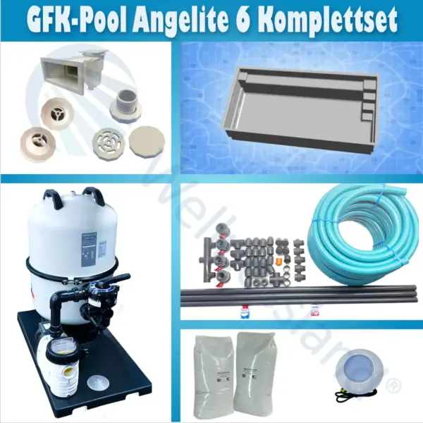 Gfk Pool Angelite 6 Komplettset